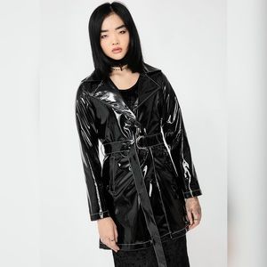 “Dangerous Type” Vinyl Trenchcoat